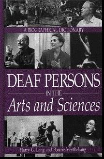 Book cover, Deaf Persons in the Arts and Sciences