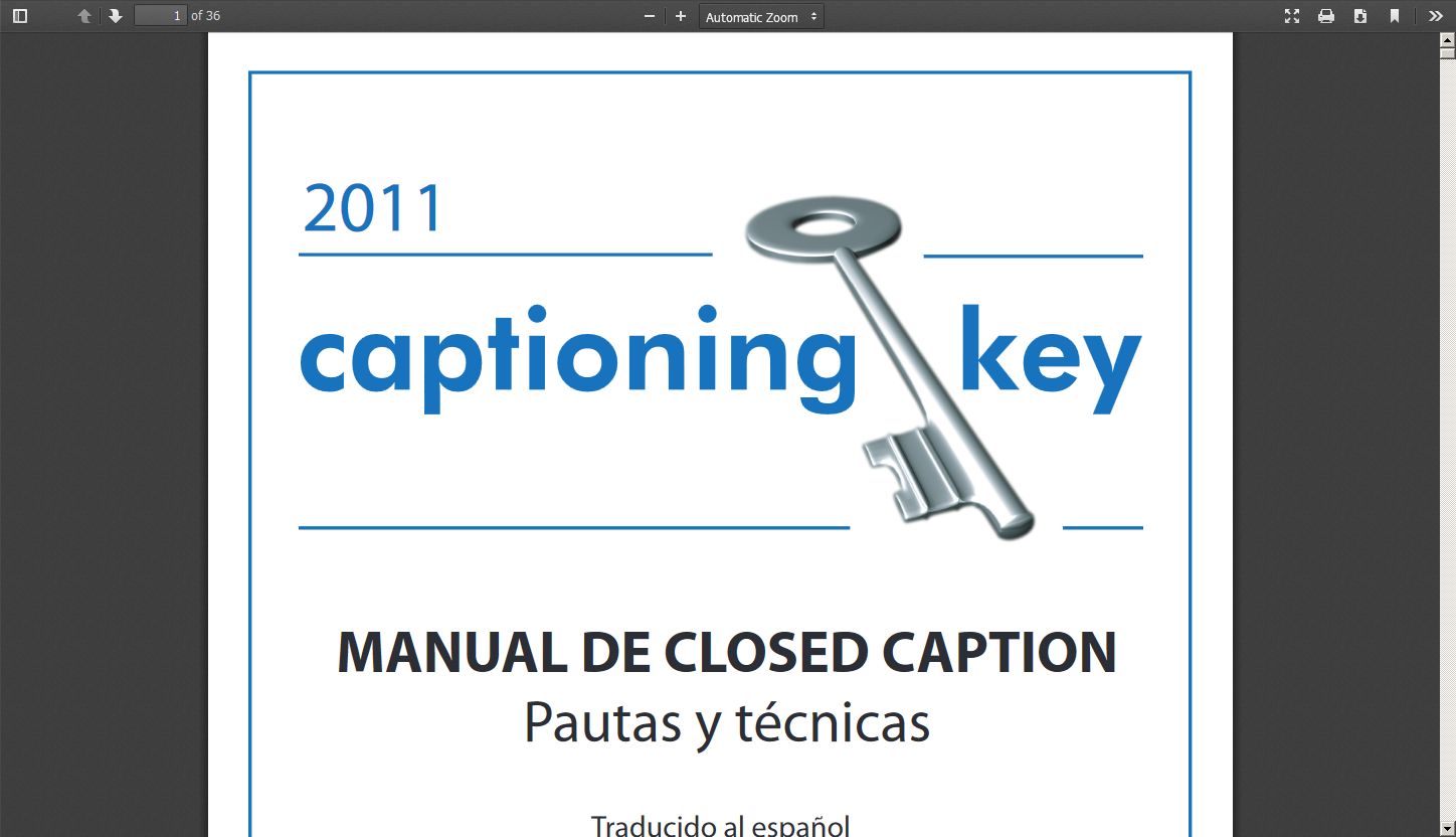 The Captioning Key (Spanish Translation)