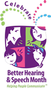 better hearing and speech month logo