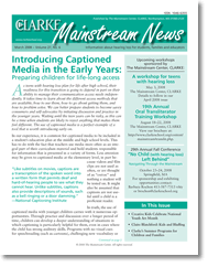 a scan of the Clarke School Mainstream News cover