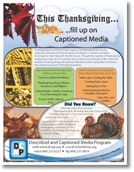 a picture of DCMP's Thanksgiving flyer