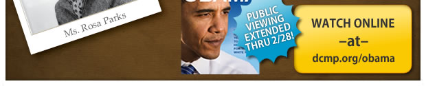 Watch the Barack Obama Biography online until the end of February
