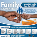 Family and Parenting flyer from the D C M P
