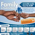 Family and Parenting flyer from the D C M P