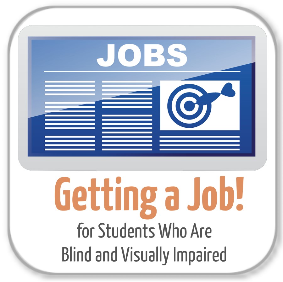 logo- getting a job for students who are blind and visually impaired